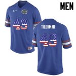 Men's Florida Gators #49 Jacob Tilghman NCAA Nike Blue USA Flag Fashion Authentic Stitched College Football Jersey GGZ5562UN